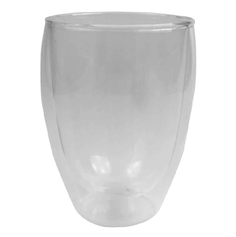 Manufacturers customized design double wall borosilicate glass cup