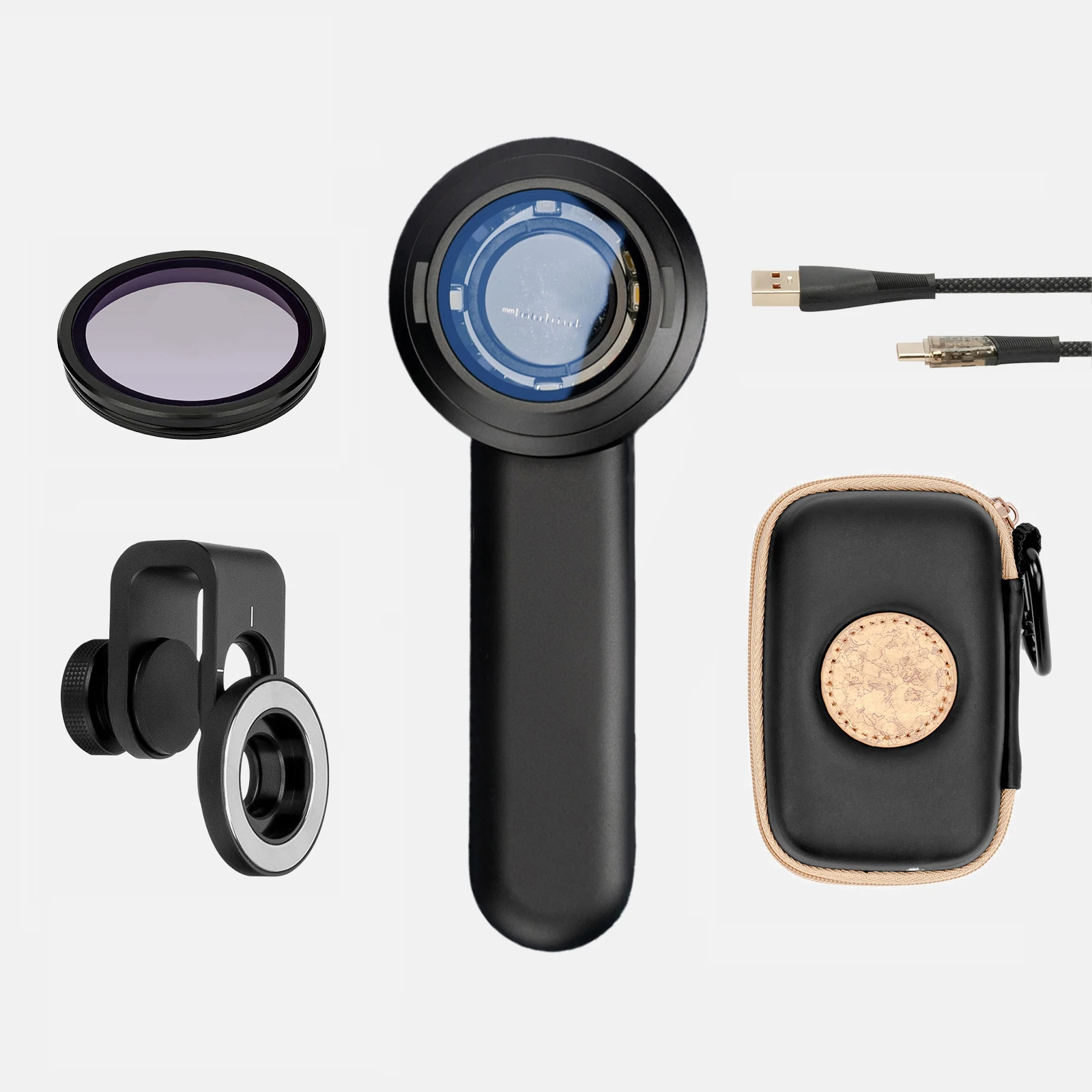 IBOOLO Electronic Dermatoscope DE-3100 PRO Polarized and UV LED Light Dermatoscope for Dermatology