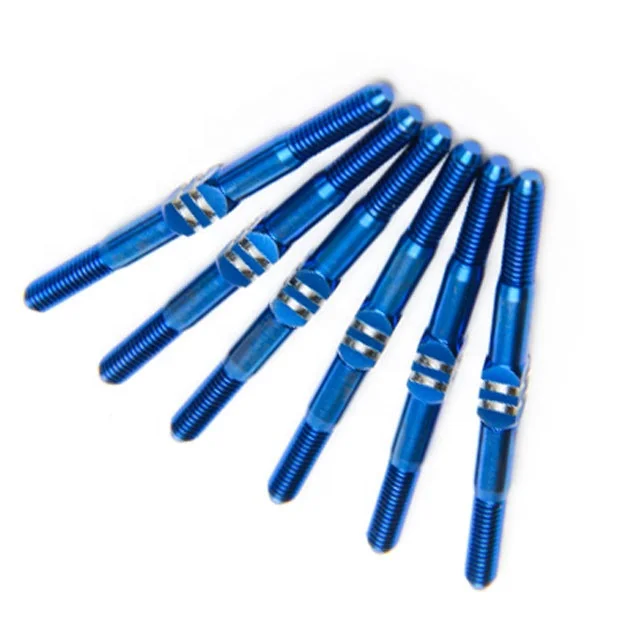 Customized Gr5 Anodized  M3 M3.5  titanium turnbuckle for RC Car with factory price