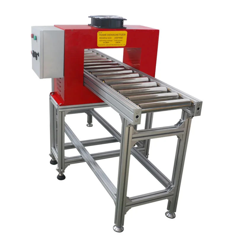 Conveyor Belt Frame Demagnetizer Non Powered Roller Frame Demagnetizer Machine  for Demagnetization Steel Iron Workpieces Deal