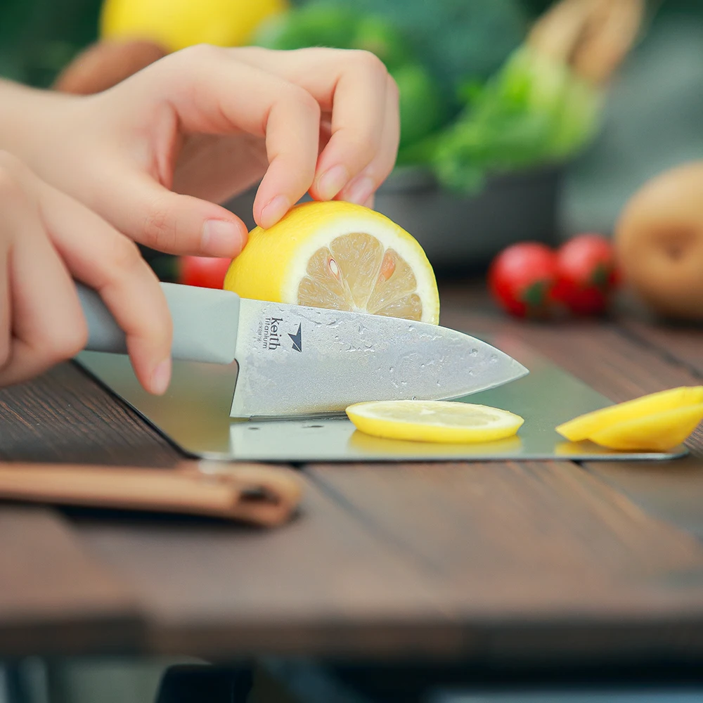 New Style Customized Household Titanium Alloy Kitchen Knife Outdoor Portable Small Small Fruit  Knife