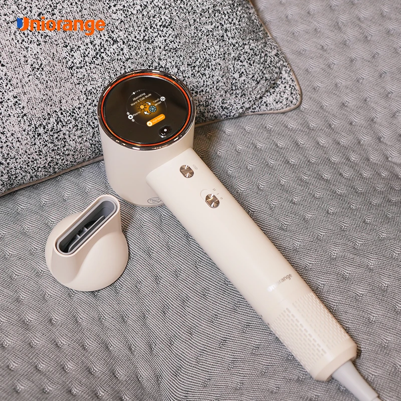 Uniorange 1 миллиард плазменных ионов отрицательный ионный безлистный фен профессиональный салон многофункциональный сенсорный ЖК-экран для волос