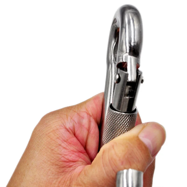 
11*120mm Ailot Good Quality Safety Stainless Steel Snap Hook Carabiner Clips 