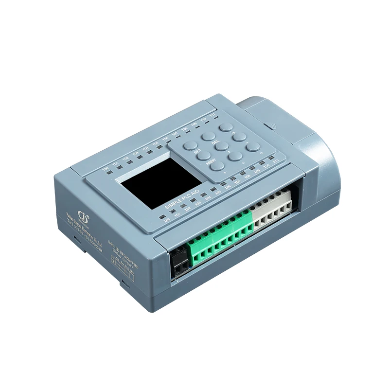 Huaqingjun 8-in 8-out Transistor Output 2-Channel Analog Inputs Outputs Pulse Outputs 0-20mA 24VDC PLC for Servo Motor