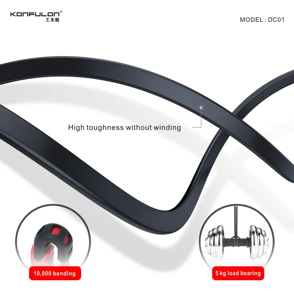 
Konfulon Wholesale Super Strong TPE Data Cables 1m 3ft Micro Usb Data Cable for Android Cellphone 