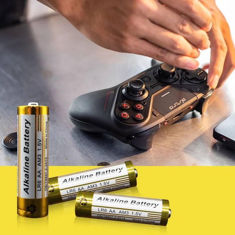 Wholesale manufacturers best 1.5V double size aa dry cell battery bulk free shipping aa lr6 primary alkaline batteries