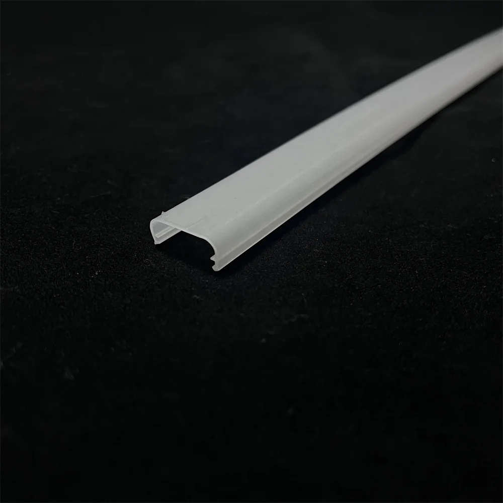 LS-082   PC lamp shade  LED light housing  extrusion plastic profile  LED light diffuser PC Lamp cover linear light LED cover