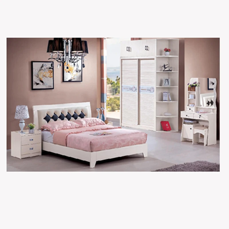 Made in China Very Cheap Price Antique White Bedroom Furniture Set