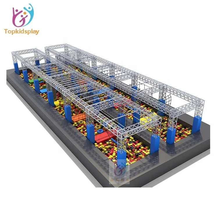 Крытый парк Американский ниндзя воин препятствия для детей для продажи взрослые и дети без защитной сети под заказ Topkidsplay принимается