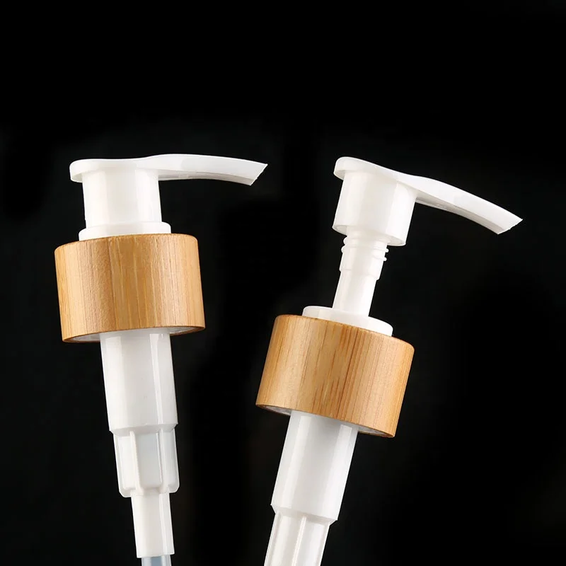 Bamboo Plastic Hand Pump 24/410 Hand Washing Bottle Pump 24mm Dispenser Pump Shampoo Condition Soap Dispensers