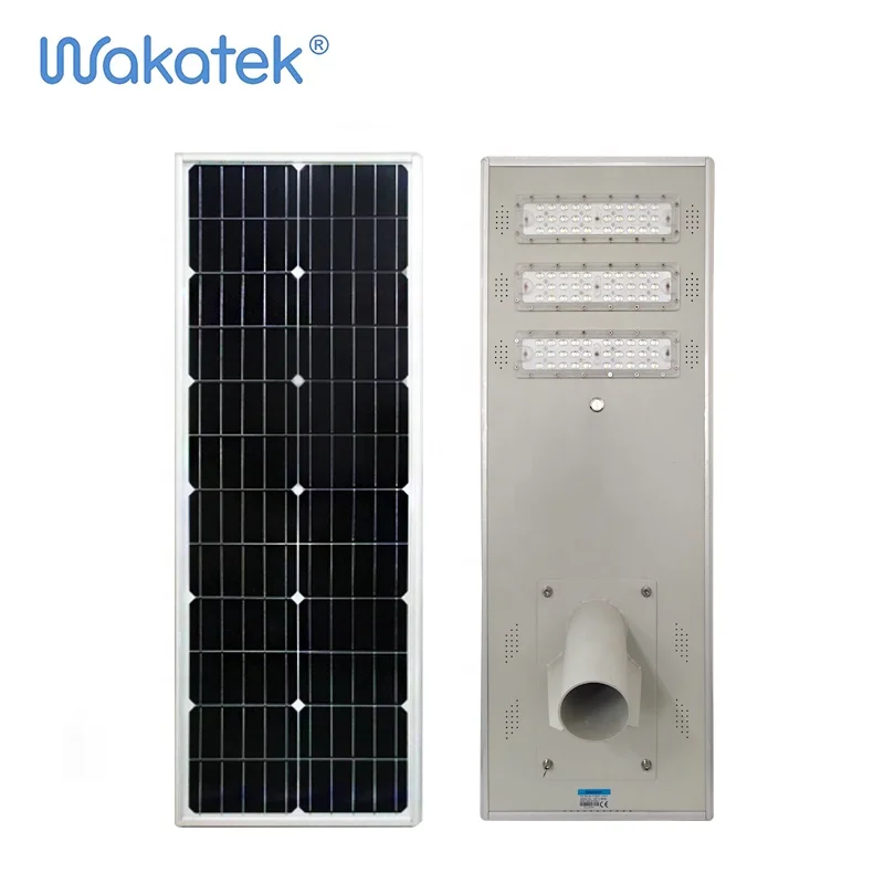 WAKATEK  Superior Quality MPPT Technology Controller 60W All In One Solar Street light
