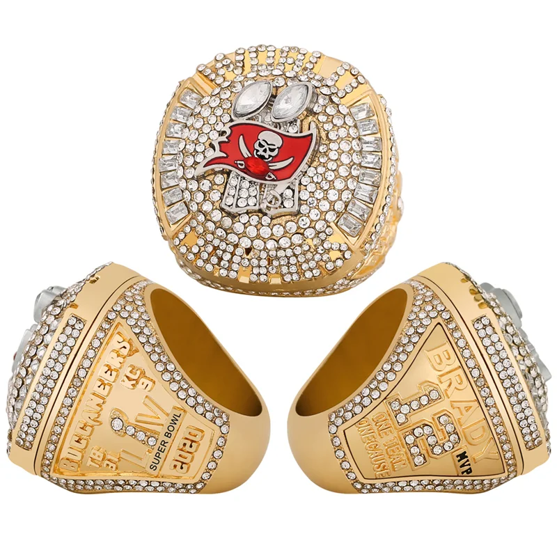 Spot 55th NFL official 2020 Tampa Bay pirate  Championship ring Brady flip ring