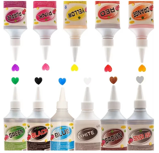 Factory Price bakery decoration ingredients food color for cake ice cream cookies gel colors