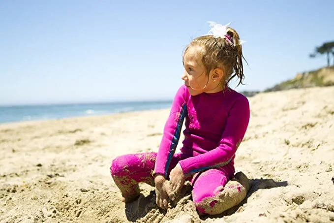 2.5mm Kids Long Wetsuit, Full Body Thermal Neoprene Swimsuit, Back Zip Wet Suit for Scuba Diving, Swimming, Surfing