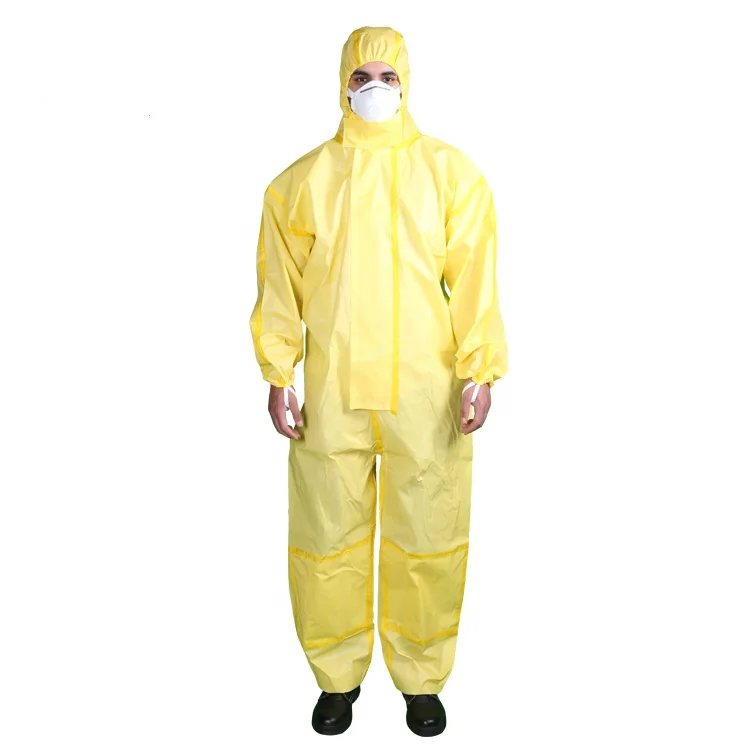 SMS 55g Flame Retardant Coverall Type 5/6 disposable coverall EN 14116 standard chemical coveralls