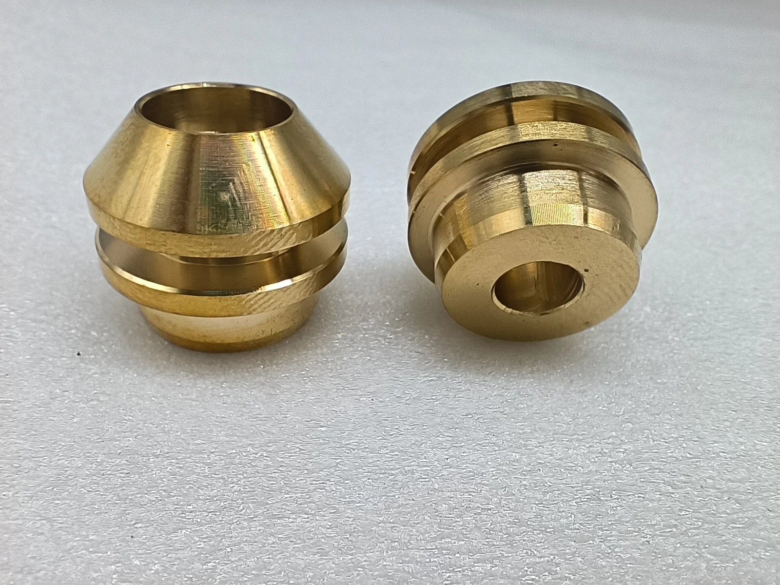 19+ years direct factory OEM custom CNC machining turning brass part nut tube with shining surface