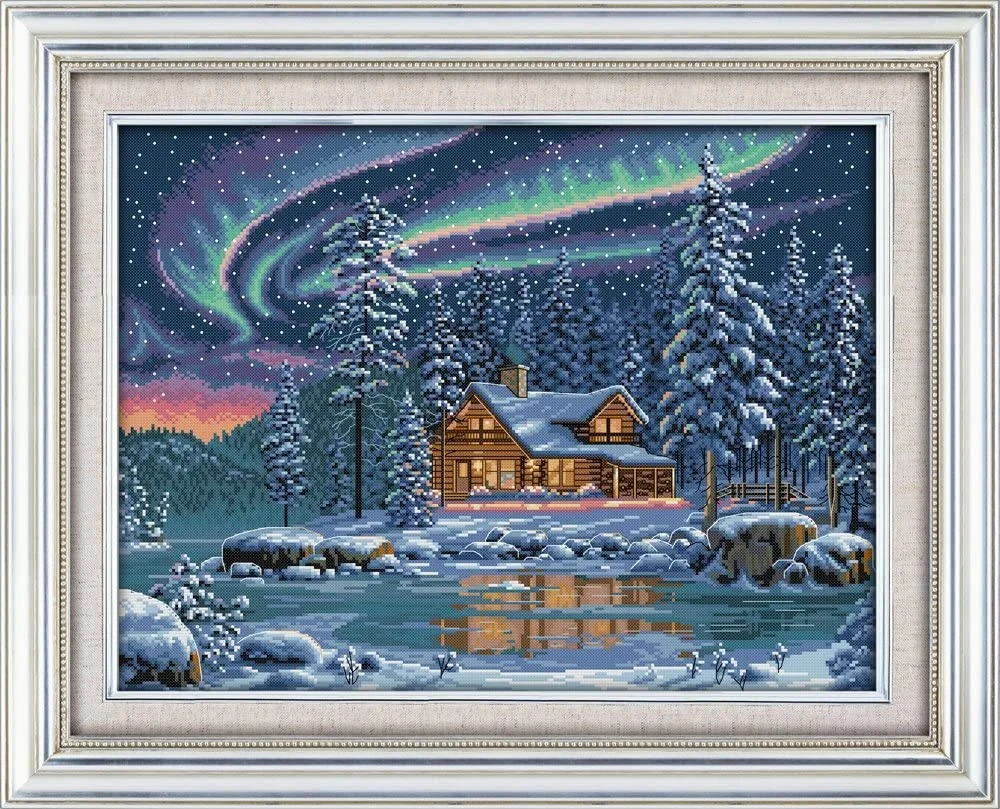 
Wholesale Stamped Cross Stitch Kits Full Range of Embroidery Needlework Starter Kits for Adults DIY Kit 