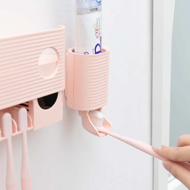 Rechargeable wall mounted uv sterilazation toothbrush toothpaste holder