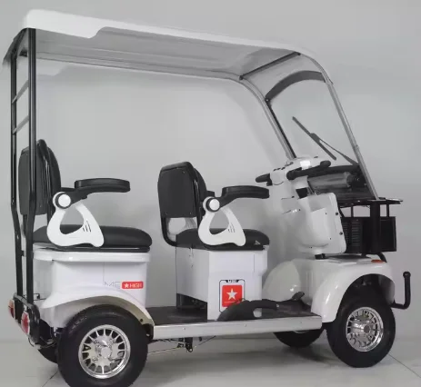 High Quality 800W Electric Bike Cart 4 Seater Long Range 4 Wheel Electric Golf Scooter With Roof