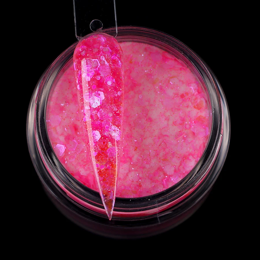 Easy to Use Fast Dry 2 Weeks Lasting Fluorescent Dip Powder Nail Dipping Powder