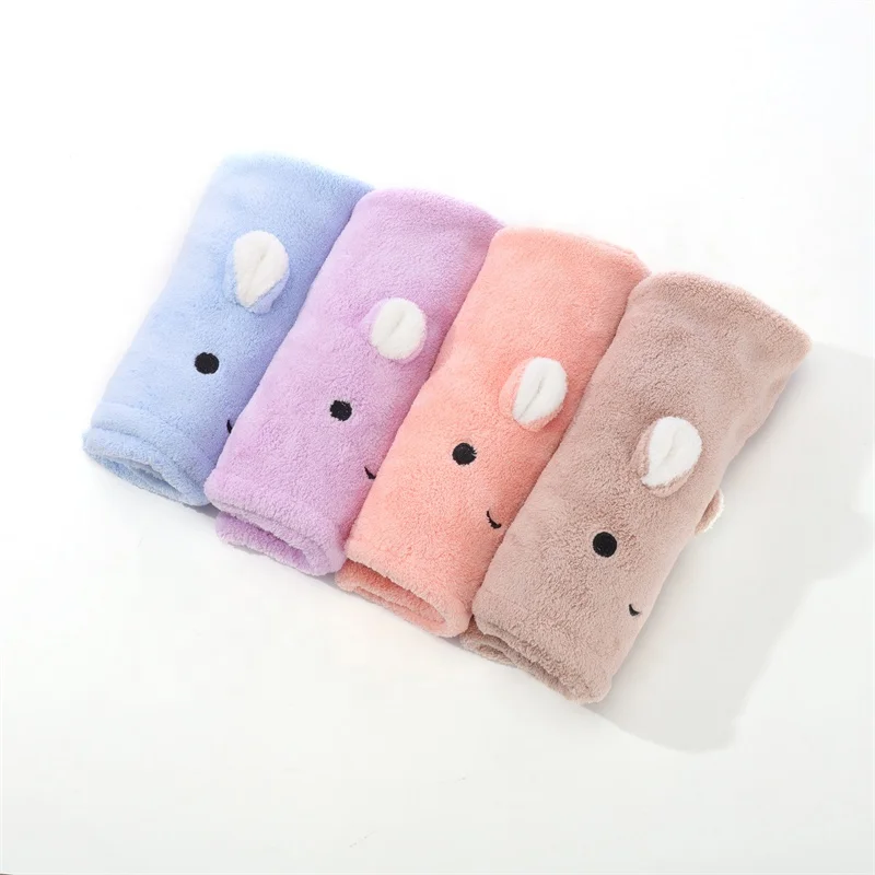 Manufacturer Wholesale Quick Dry Multi Color Water-absorbing Hair Towels