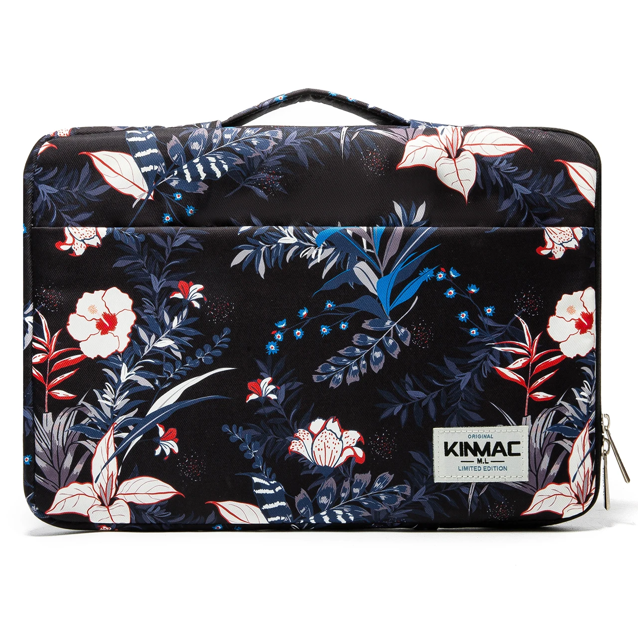 Kinmac Black Plant ladies laptop bag notebook briefcase laptop sleeve bag in water-proof fabric for women 13.3 inch laptop