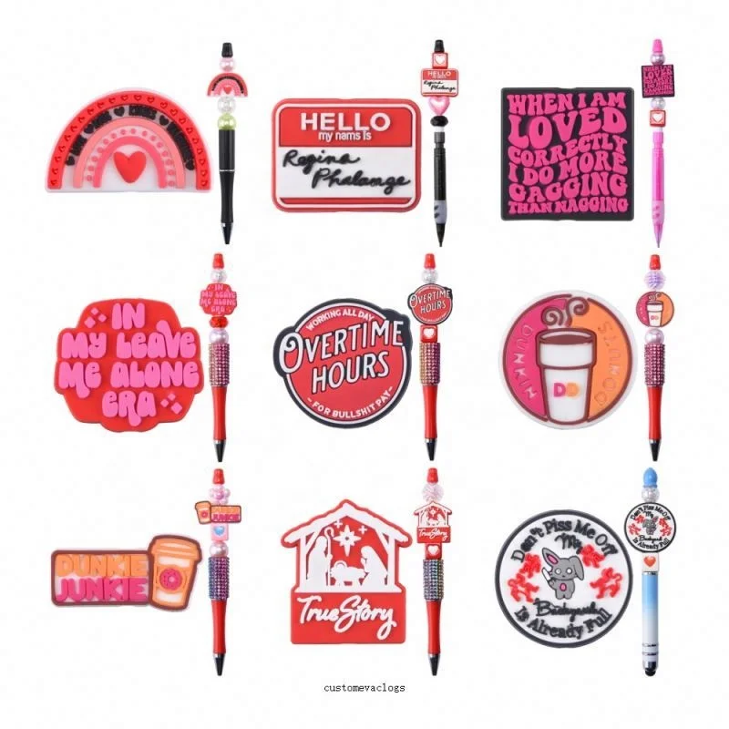 2024 hot style focal beads for lanyards taylor bad bunny karol g pop star selena fall 3d focal beads best dad