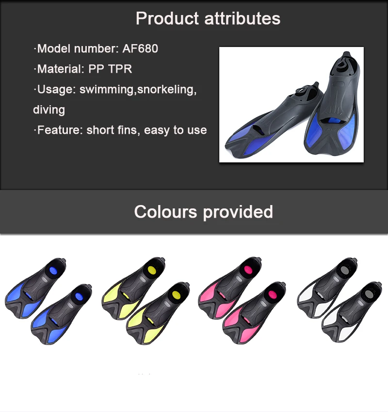 Aloma foot closing professional swimming fins snorkel flipper for adult and kids