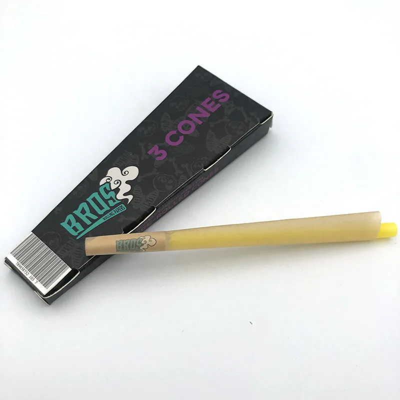 bros Custom brand  good Quality  Rolled Cone Smoking Rolling Paper