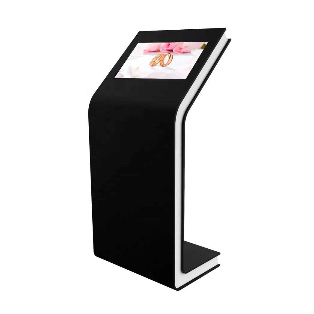 Hot selling-32 inch Interactive LCD display Touch Screen L shaped kiosk information kiosk with free software touch screen kiosk