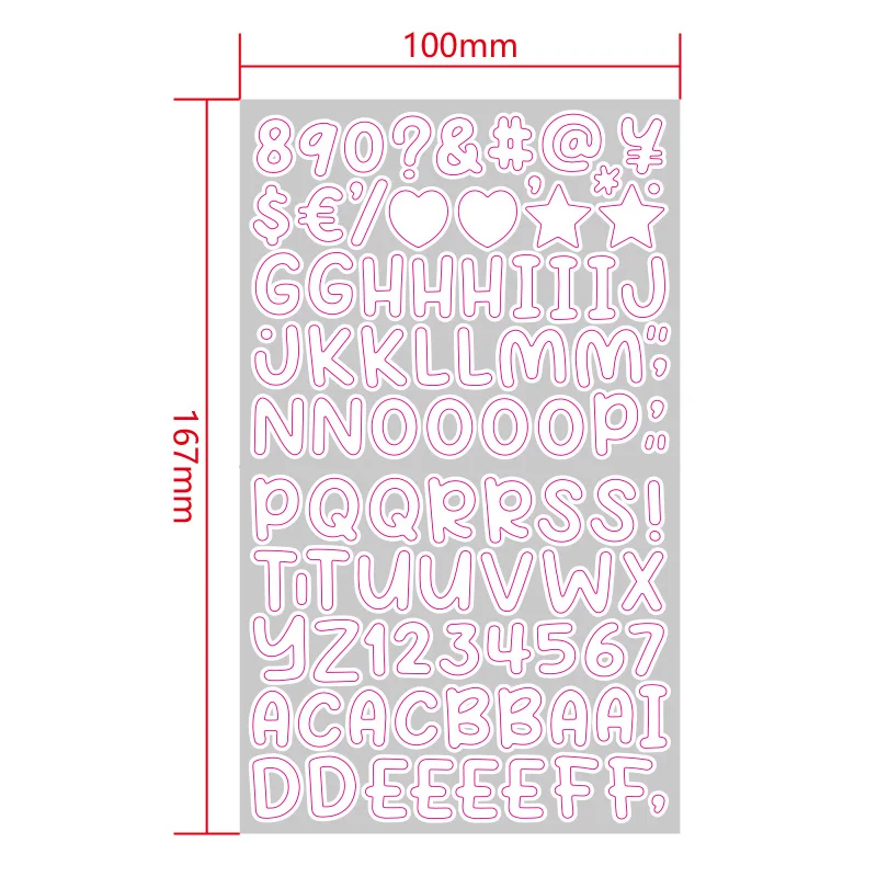 Attractive Kids Number Game 0 to 9 Stickers Kit For Mailbox Colorful Self Adhesive Vinyl Gift Alphabet Sticker Scrapbooking