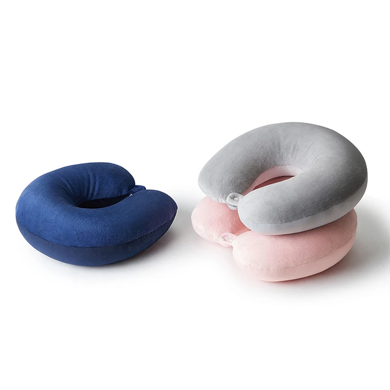Soft Fleece Neck Support Scarf Travel Pillow U Shaped Microbead