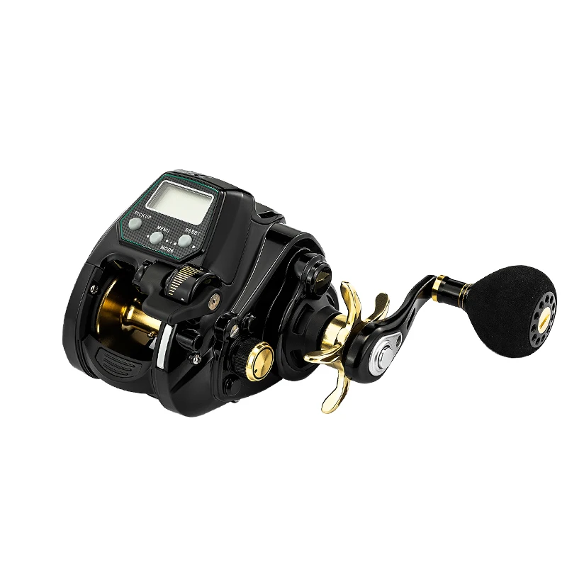 Ecooda Electric Fishing Reel Saltwater EZH 3000/5000 Size Big Drag Power Electric Hose Reel 12V DC Jigging Reel