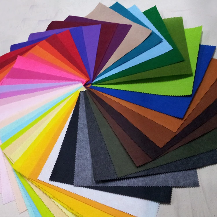 Eco-friendly custom thickness wholesale industrial 100% polyester felt fabric