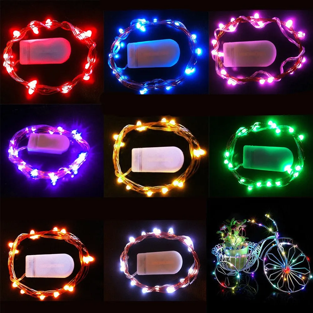 
Fairy String Lights 1m 10leds/2m 20leds/3m 30leds Cr2032 Battery Operated Micro Mini Led Starry Lights String For Wedding 