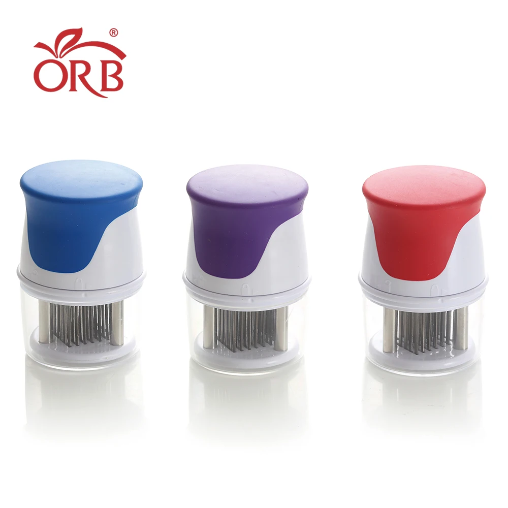 Small hand stainless steel blades plastic meat steak tenderizer tool