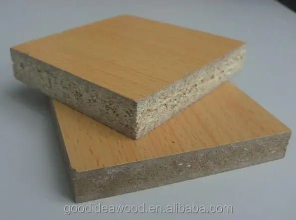 
Indoor used wholesale 1220*2440*18mm MELAMINE PARTICLE BOARD CHIPBOARD 