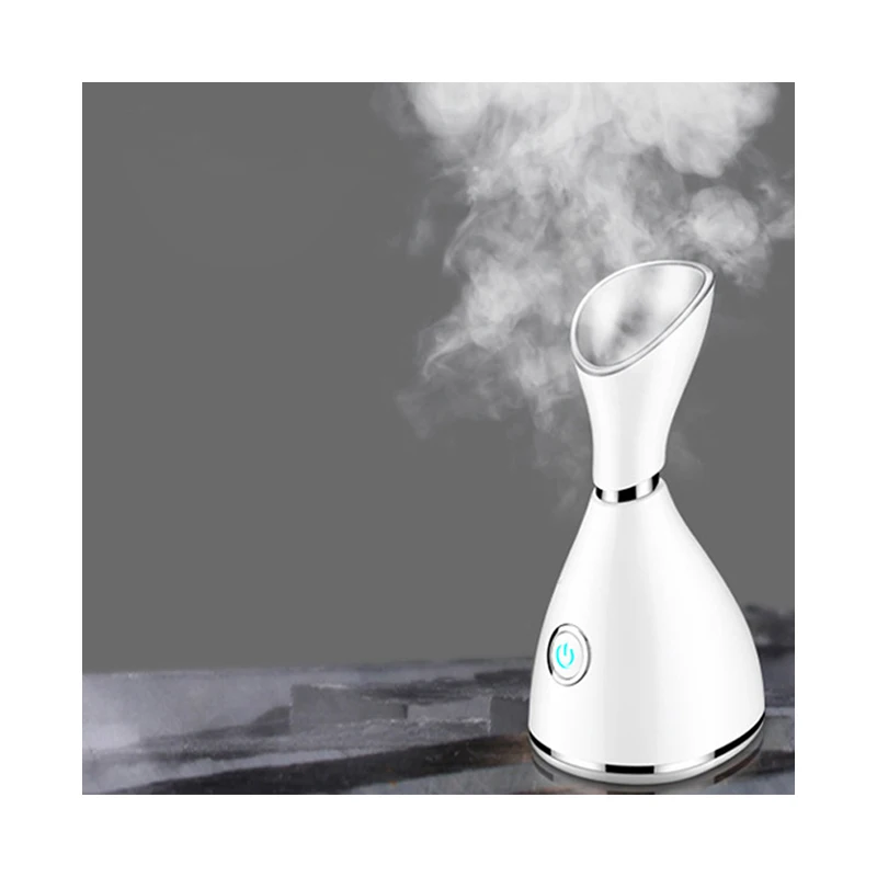 Wholesale Promotion Steam Inhaler Sauna Stand Lamp Spa Streamer Face Black Professional Portable Nano Ionic Vapor Steamer Facial