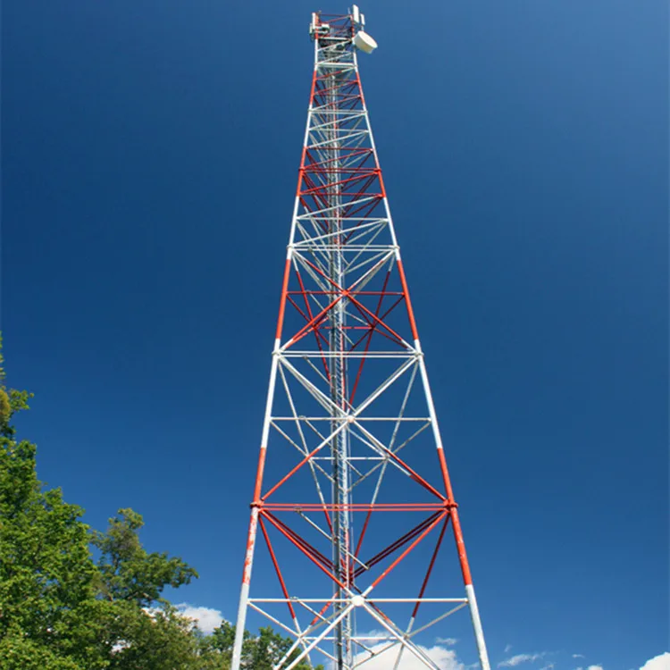 Hot Galvanized Steel Telecommunication Communication Tower