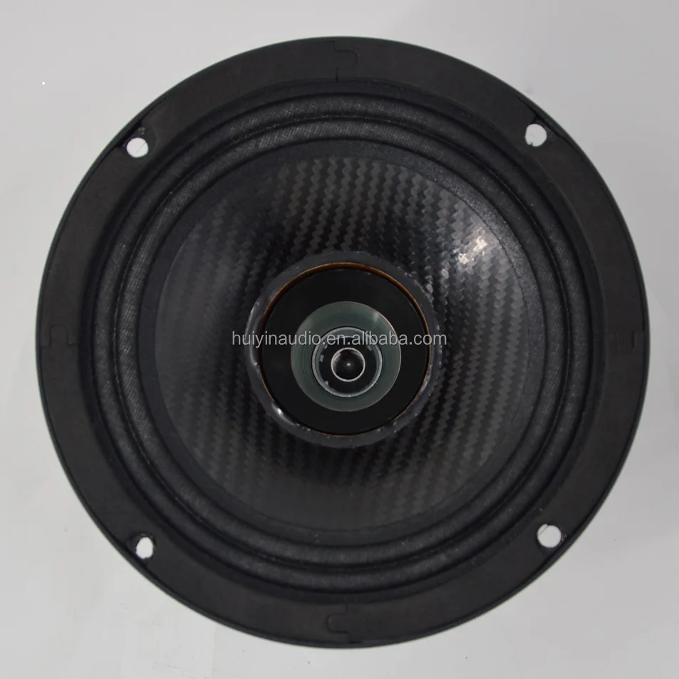 650-040 Neodymium 6.5 Inch Car Coaxial Speaker 200W RMS 2 Inch HF Tweeter Carbon Cone Full Range Coaxial Speakers For Car Audio