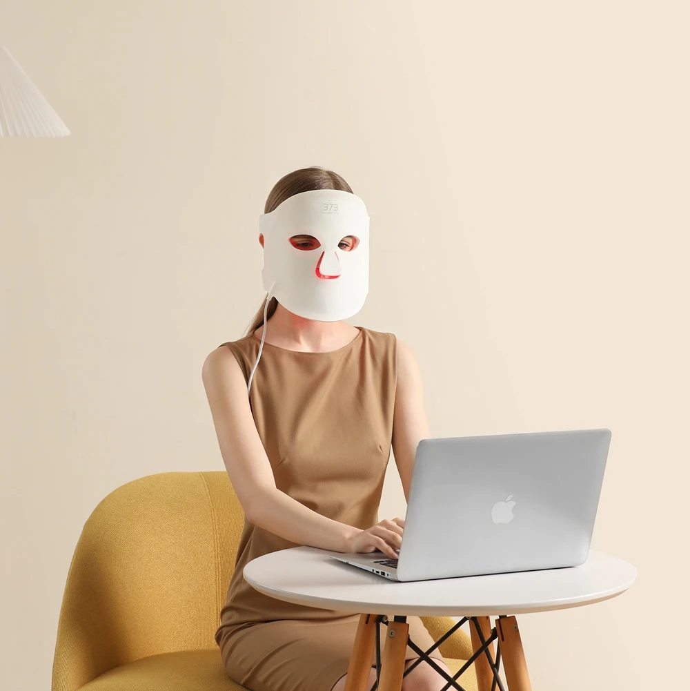 Led Face Mask Light Therapy Red Light Photon for Face 5 Colors LED Facial Skin Care Mask