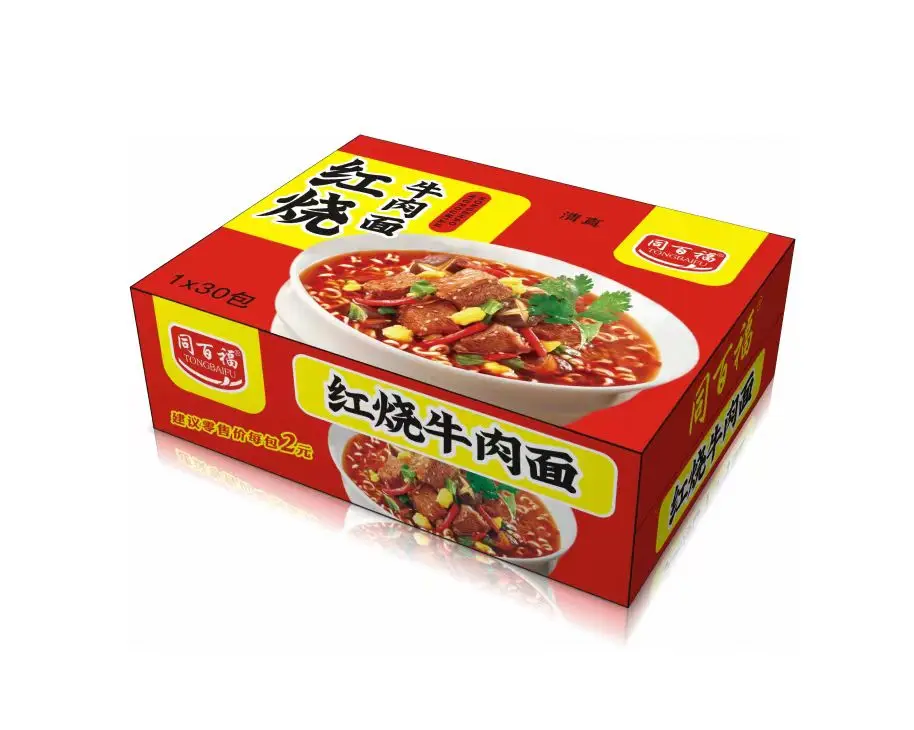 Wholesale Instant Noodles 90g*30bag Hot Selling Exotic Food Korean Ramen Halal Braised Spicy Beef Noodles