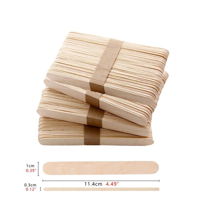 Custom Bamboo Popsicle Tongue Depressor Stick Handmade Diy Freezer Food Grade Engrave Eco  Friendly Disposable Ice Cream Sticks