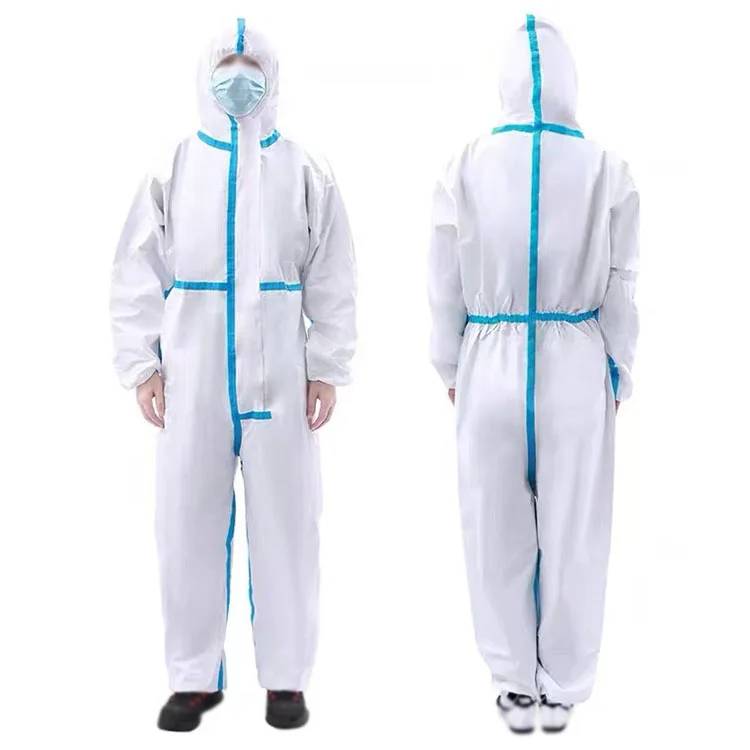Wholesale PPE Disposable microporous coverall nonwoven type5 type6 coveralls suits