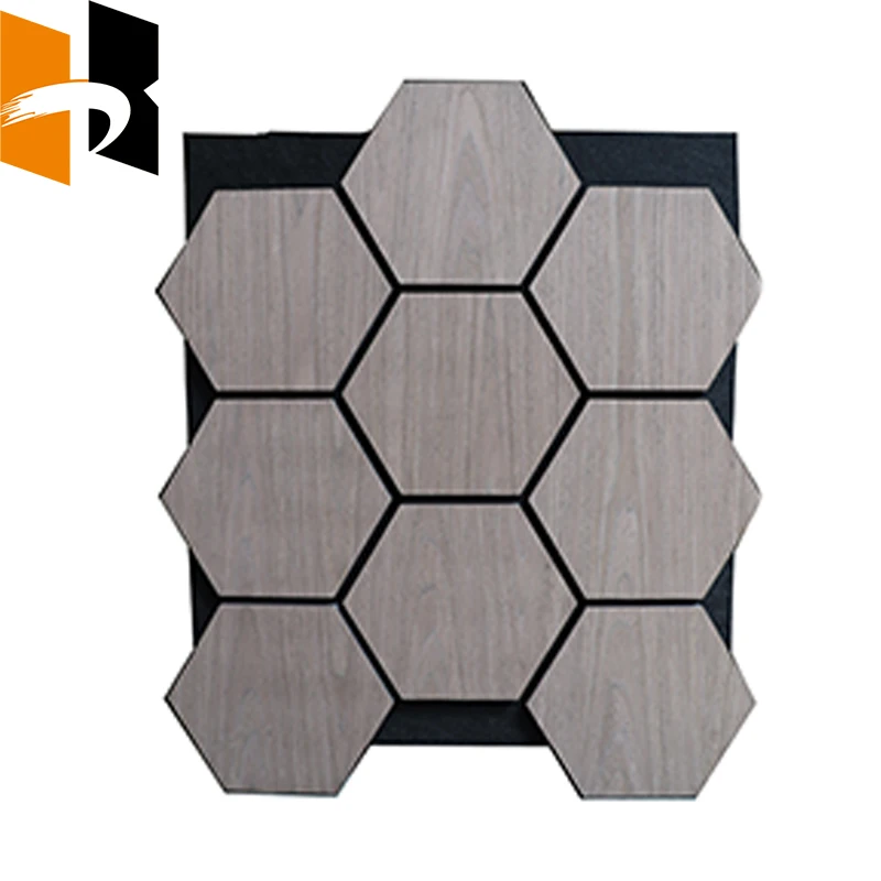 Soundproof Slats Laminated Wooden Veneera Acoustic Panel For Home