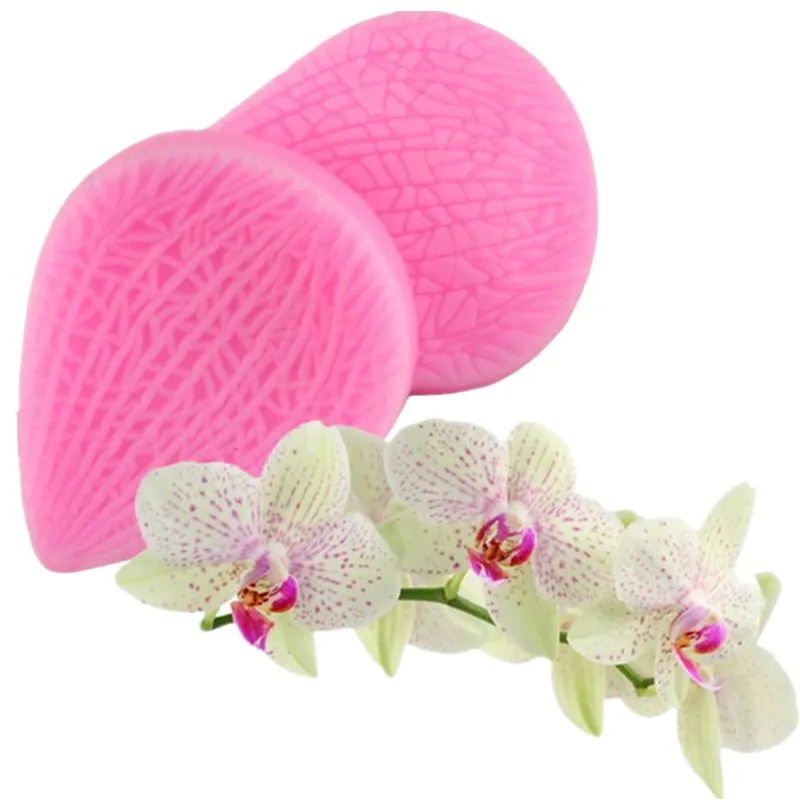 Homesun HY Flower Fondant Silicone Veining Mold Gumpast Rose Peony Lily Tulips Wedding Flower Cake Decorating Tools