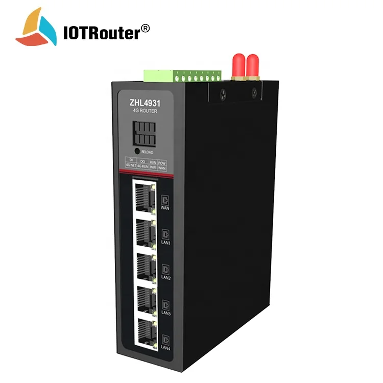 Industrial Router LTE 4G with Digital Input Output RS485 Port Provide WiFi Hotspot