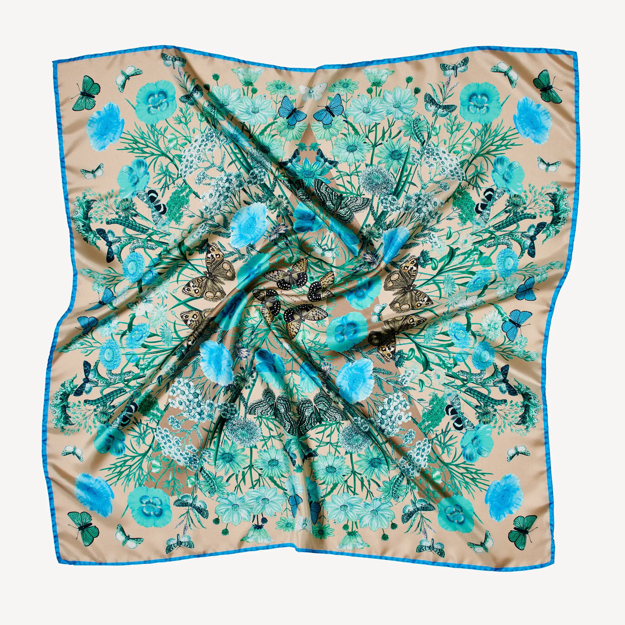 100% Silk Scarves Printing Service Designer foulard en soie Women Square Custom Silk Scarf with Logo