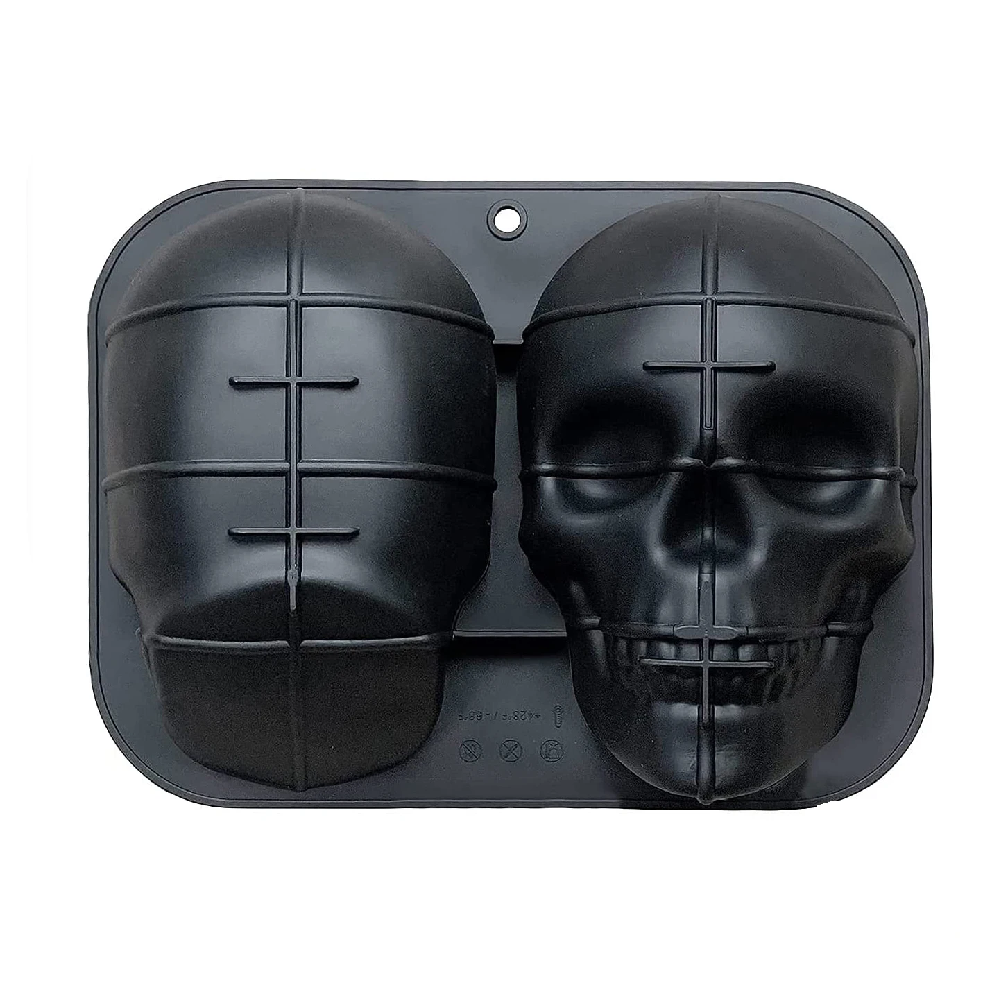 3D форма для выпечки в виде большого черепа силиконовая на Хэллоуин силиконовые формы «сделай сам» торта день рождения