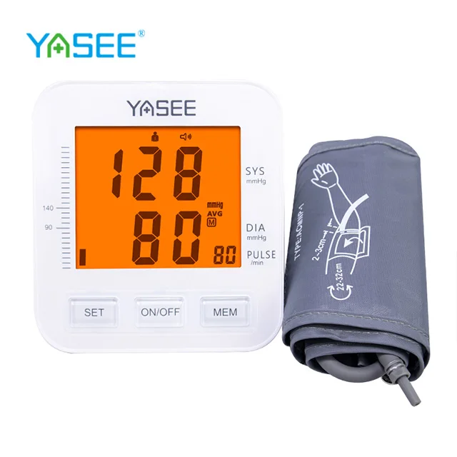Class II LCD Digital Display Electric Blood Pressure Glucose Checking Armband Blood Pressure Monitor